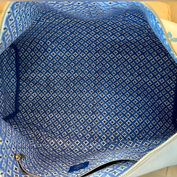 LV By The Pool Blue Tile Keepall Bandouliere 50 Travel Bag New - Picture 5 of 6